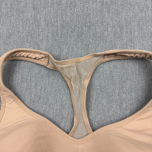 Lululemon Sports Bra Womens 6 Beige Speed Up Racerback Athletic Yoga Gym Workout - Picture 2 of 7